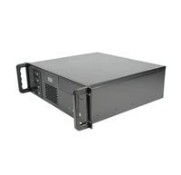 Châssis de serveur compact 3U pour montage en rack, court, avec plateau ATX à échange à chaud et porte de sécurité, avec ventilateur, produit en stock