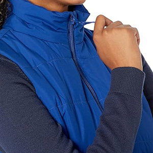 Chaleco Acolchado sin Mangas para Mujer, de Lona y Nailon, Impermeable, Transpirable, Estampado, con Cierre, para Invierno - Product Image 6