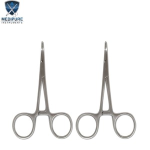 Nuevas Pinzas Arteriales Curvas de Acero Inoxidable, Hemostáticas, Reutilizables, Autoclavables, Tamaño Personalizable, Instrumentos Quirúrgicos - Product Image 2