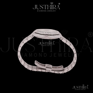 Moissanite Diamond Quartz <b>Watch</b> <b>Square</b> Unisex VVS Clarity Fully Iced Roman Dial Stainless Steel Band Alloy HipHop Sporty Daily - Product Image 3