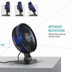 Ventilatore da Scrivania USB ABC Silenzioso e Portatile con Regolazione a 40 Gradi, Migliore Raffreddamento per Ufficio, 3 Velocità, Piccolo Gadget USB Potente - Product Image 4