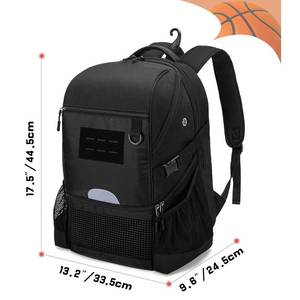 Unisex Gym <b>Backpack</b> with Shoe Compartment and <b>Water</b> Bottle Holder Multi-Functional Casual Fitness Bag 30-40L Zipper Closure - Product Image 5