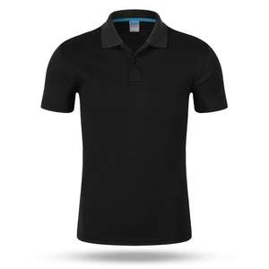 Livraison rapide du stock, impression de logo personnalisée gratuite, 180g, 100% coton, tricoté, poche, anti-rides, décontracté, brodé, chemise courte pour homme - Product Image 4