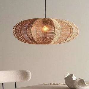 Lámpara de Noche de Bambú Industrial, Elegante y Funcional, Tejida a Mano, Ecológica, para Sala de Estar, Muebles para el Hogar - Product Image 2