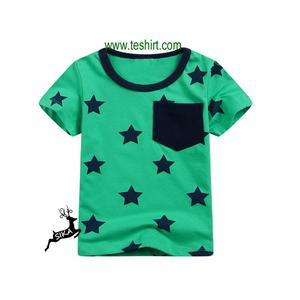 Venta al por mayor 100% algodón niños camiseta Casual cuello redondo camuflaje deporte Jersey logotipo personalizado manga corta compras en línea para niños - Product Image 3