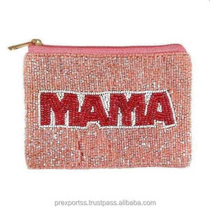 กระเป๋าคลัทช์ซิปพิมพ์ลายสัตว์ Savannah Luxe ประดับลูกปัดรูปผึ้ง กระเป๋าใส่เหรียญทำมือแบบนุ่มเป็นมิตรกับสิ่งแวดล้อม ลายชนเผ่าโบโฮ ความจุขนาดใหญ่ - Product Image 4