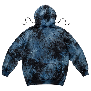 Sweat à capuche oversize pour homme, délavé à l'acide, avec broderie frontale, poche kangourou, capuche à cordon de serrage, poignets côtelés, style streetwear vintage - Product Image 2