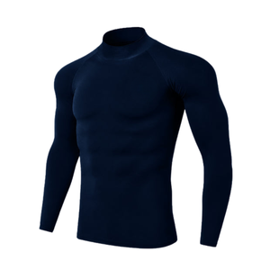 Men's Compression Shirt Athletic Sports <b>Top</b> for Gym Exercise and Performance Wear - Product Image 3
