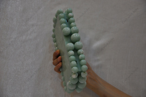 กระเป๋าคลัทช์ประดับลูกปัดเรซิ่นทำมือสุดหรูสำหรับงานเลี้ยงตอนเย็น พร้อมขอบประดับมุกสำหรับผู้หญิง - Product Image 6