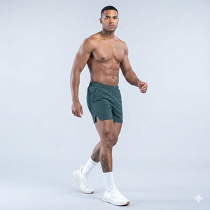 <b>Slate</b> Green Men's Training Shorts Quick Dry Gym Workout Shorts OEM Custom Logo Athletic Lightweight Shorts For Men's - Product Image 1