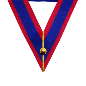 Collier de cérémonie maçonnique sur mesure le plus demandé, modèle Grand Undress, avec broderie, pour officiers maçonniques - Product Image 2