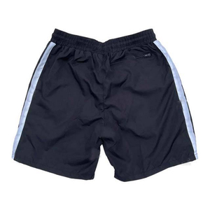 Ensemble de survêtement unisexe noir et blanc à manches longues avec capuche et fermeture éclair, short sportif, séchage rapide, léger, pour l'automne - Product Image 5