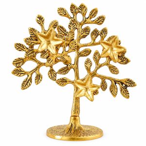 Estatua Decorativa de Metal con Acabado Antiguo del Árbol de la Vida, Vastu Feng Shui, Regalo de Buena Suerte, Decoración para Mesa de Oficina u Hogar - Product Image 1