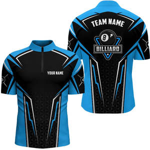 Camiseta Deportiva Tejida con Estampado 3D de Jugador de Billar para Hombre - Camisetas Personalizadas para Torneos de Billar y Snooker - Product Image 5