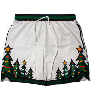 Pantalones Cortos Deportivos de Malla Verdes para Hombre, Estilo Hip Hop, para Gimnasio y Baloncesto, con Dos Bolsillos Laterales Profundos, Venta al por Mayor Personalizada - Product Image 6