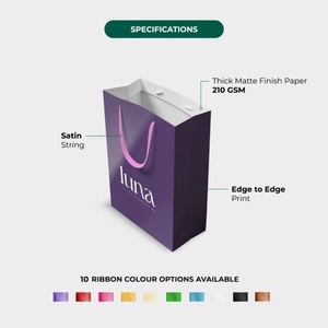 Luxury Foil <b>Paper</b> Bags Custom <b>Printed</b> Gold Silver Foil Shopping Bags Premium Packaging Bags with Handle - Product Image 3