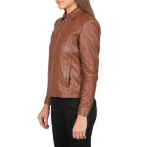 Latest Design Street Cowhide <b>Motorcycle</b> Leather women <b>Jacket</b> Moto Racing women Leather <b>Jacket</b> - Product Image 3