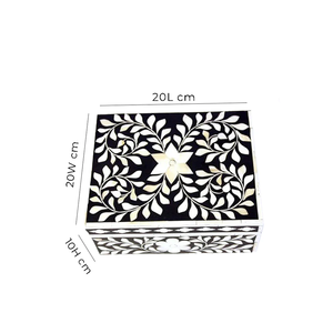 Elegant Bone Inlay <b>Keepsake</b> Jewellery <b>Box</b> Handmade Wooden Decorative Organizer for Luxury Gift Collection - Product Image 3