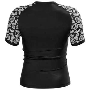 Venta al por mayor Nightcrawler últimos hombres usan Bjj 73% poliéster 27% spandex hombres adultos negro Rash Guard S - Product Image 3