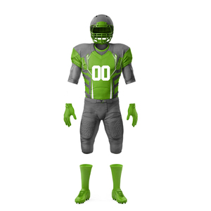 Maillot et pantalon de football américain personnalisés avec logo sublimé et nom du joueur, en maille respirante extensible, pour matchs de gridiron, été - Product Image 6