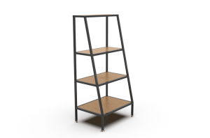 Estantería Metálica Moderna Industrial Metal Drake, Estructura Metálica, MDF/Madera Sólida, Estantes Escalonados, Tamaño Personalizable, Alta Calidad - Product Image 6