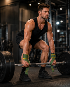 Unisex Green Neoprene Lightweight Eco-Friendly Wrist <b>Support</b> Straps Adjustable Hook Loop Non-Slip Weight Lifting Strength - Product Image 6
