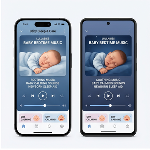 Aplicación ROYALCRAFT para el sueño del bebé: canciones de cuna, ruido blanco, sonidos para dormir y música relajante para bebés ios/android - Product Image 2