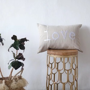 Happiness Embroidered Linen Cushion Cover Rectangle Nordic Style Home Decor <b>Pillow</b> <b>Case</b> - Product Image 3