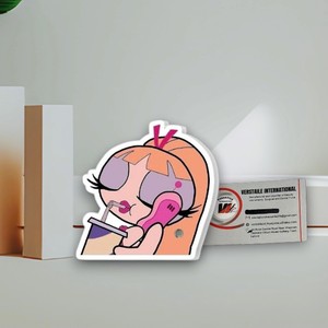 Plaques d'extension de cils personnalisées avec logo professionnel, motif Power Puff Girl, diamant, étiquette privée, en acrylique magnétique, écologiques - Product Image 3