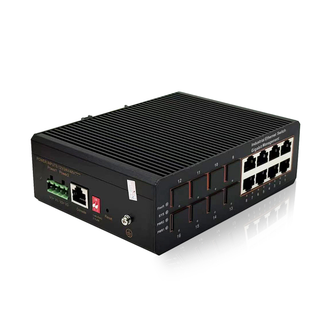 Wholesale 16-Port Gigabit Uplink +16-Port SFP Industrial Ethernet Switch POE IEEE 802.3af 48V DC 2Gbps Capacity IP Camera