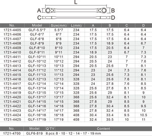 [WIGA] Clé à cliquet à double anneau flexible extra longue et durable antirouille pour pipeline de réfrigération - Product Image 5