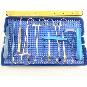 Juego de Instrumentos de Cirugía Plástica para Párpados Dobles, Herramientas Manuales de Cirugía Cosmética de Acero Inoxidable, Incluye Tijeras y Portaagujas, con Certificación CE - Product Image 1