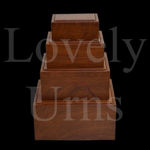 Wholesale value basic MDF cremation urns in 4 sizes adult medium <b>keepsake</b> memorial <b>ashes</b> container - Product Image 5