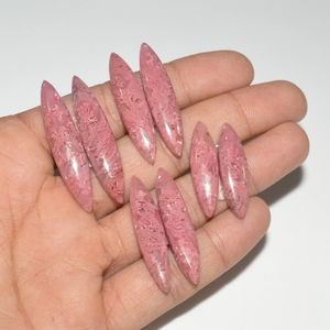 Magnifique pierre précieuse de rhodonite rose |   Finition naturelle lisse |   Taille 15-25 mm 100 grammes |   Fournitures pour la création de bijoux de créateurs - Product Image 5