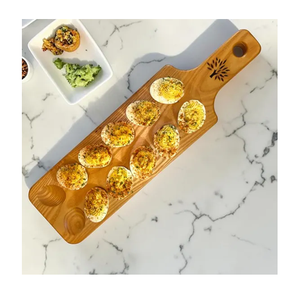 Hot Selling Handmade Finished Beech <b>Wooden</b> <b>Egg</b> Tray for Home Kitchen Countertops Hotels and Restaurants Use - Product Image 2