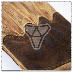 Gants de moto classiques en cuir, longs et courts, unisexes, imperméables, personnalisables, équipement de protection de haute qualité - Product Image 5