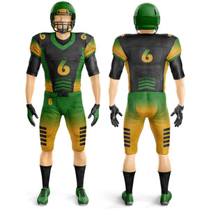 Custom Logo Design Digital Print American Football Jersey Uniform Plus Size Breathable <b>Compression</b> Sports Trendy Jersey Set - Product Image 4