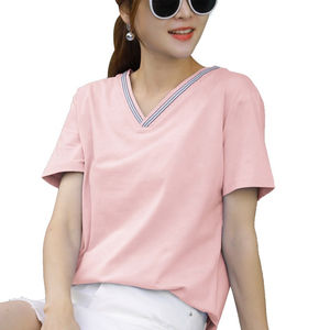 Camiseta para mujer con lavado ácido, 180GSM, algodón transpirable, estilo vintage casual, fabricante OEM de marca privada personalizada para mujeres - Product Image 1