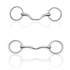 Mors de dressage premium à anneau lâche en acier inoxydable avec support latéral, couleurs et tailles personnalisables, confortables pour l'équitation - Product Image 1