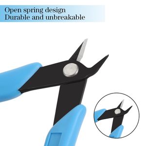 Hair Extension Pliers Metal Blue Handles Double Rubber Grip Micro Bead Closer Tool For Installation And Removal <b>Cutter</b> - Product Image 5
