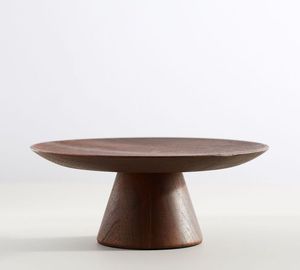 Support à gâteau en bois artisanal de luxe avec base épaisse et solide pour les réceptions, les buffets de desserts et la présentation en restauration - Product Image 4