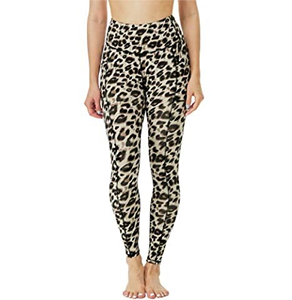 Collants de Yoga imprimé léopard, taille haute, pour femmes, pantalons d'entraînement, poche, froissé sur les fesses, ensemble de Fitness, vêtements, - Product Image 1