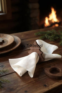 Elegante Anillo para Servilletas de Madera Clásico, Duradero, Ecológico, de Lujo, Hecho a Mano, Decoración para Mesa de Comedor, Decoración para Mesa de Boda de Hotel - Product Image 4