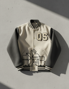Blouson universitaire en laine pour homme, style vintage, tendance, avec logo brodé personnalisé, respirant et écologique, idéal pour l'automne - Product Image 1