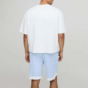 Ensemble jogging 2 pièces en jersey 100 % coton mi-lourd, coupe classique, couleur unie, respirant, imprimé, écologique - Product Image 3