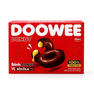 Pastel Doowee con Cobertura de Chocolate y Crema de Huevo, 250g, Pastel Suave y Cremoso, Precio Competitivo, Venta al Por Mayor, Exportación - Product Image 1