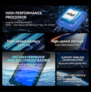 Công nghiệp gồ ghề <span class=keywords><strong>Android</strong></span> Tablet PC 10000mha NFC gồ ghề máy tính bảng android14 <span class=keywords><strong>IP68</strong></span> không thấm nước khe cắm thẻ Sim 4G 10 inch gồ ghề máy tính bảng - Product Image 5