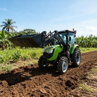 90PS Traktor-Frontlader mit Hydraulik und Optionaler Geschlossener Klimatisierter Kabine