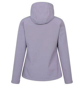 Veste softshell unisexe à capuche imperméable et coupe-vent pour l'automne, personnalisable avec logo frontal, mélange polyester/coton, pour le travail et la randonnée - Product Image 3