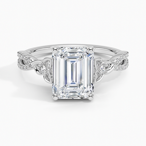 BOJ <b>Ring</b> 0120 <b>Emerald</b> Cut 925 <b>Silver</b> Prong Setting Solitaire Diamond <b>Ring</b> 2ct D Color VVS1 Moissanite GRA Certified - Product Image 1